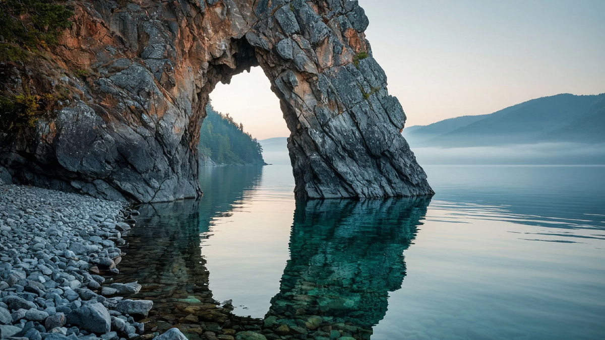 Как врата. Как клык великана.
Сквозь неё уходит день и входит тишина.
Кто пройдёт — оставит что-то за спиной.