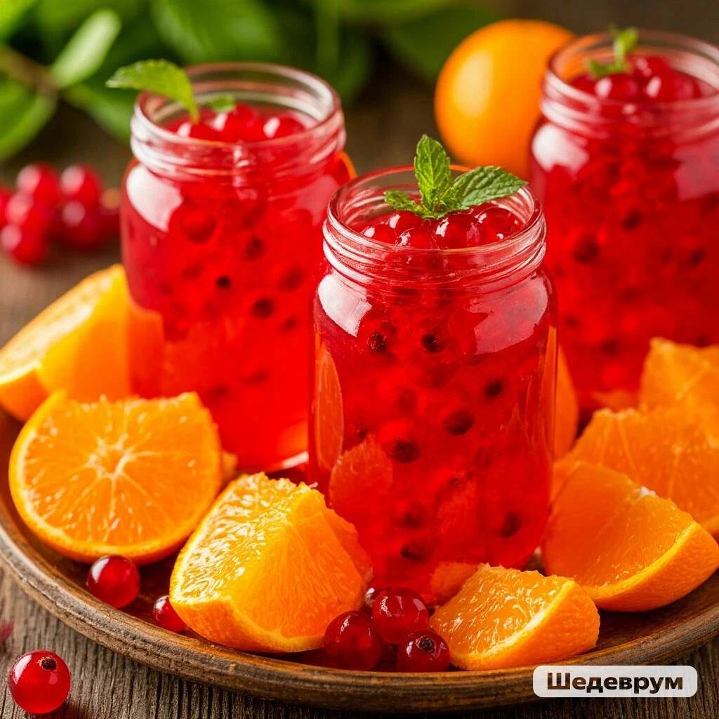 Желе из красной смородины.