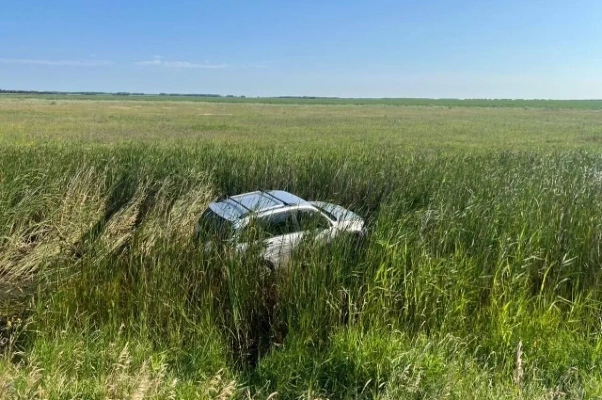    В Омской области водитель умер, съехав в кювет