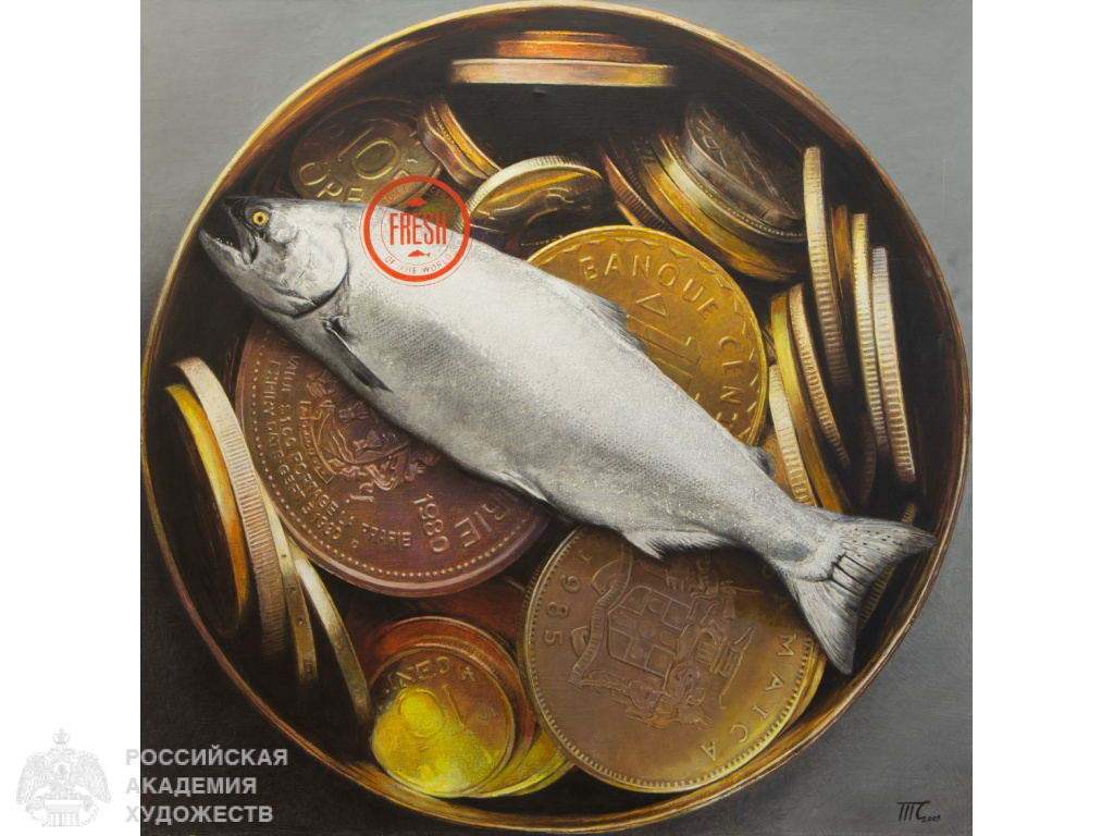 Фрагмент выставочного проекта «Мера ценности» Тимофея Смирнова в МВК РАХ (Москва,Пречистенка, 19). Фоторепортаж: Виктор Берёзкин, пресс-служба РАХ