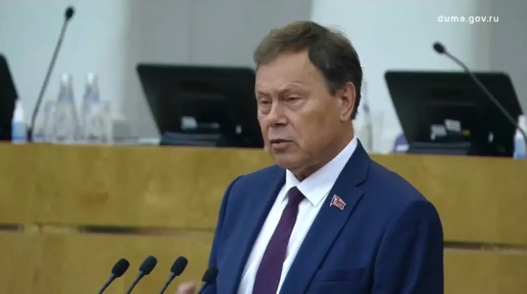    Николай Арефьев. Фото: скриншот из видео трансляции заседания Госдумы.