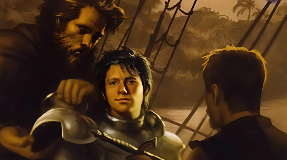 Юный Гриф на борту "Робкой Девы".