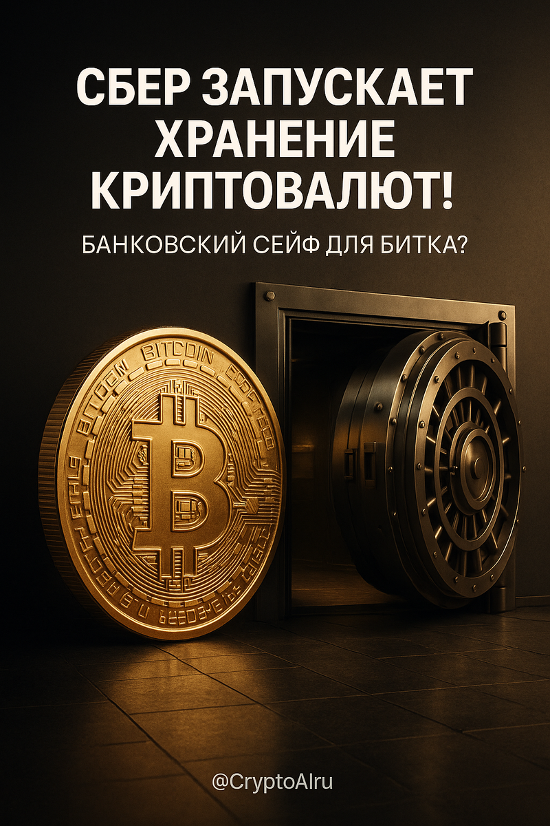 ❗«Конец холодным кошелькам?» Сбербанк запускает хранение крипты — что это значит для вас