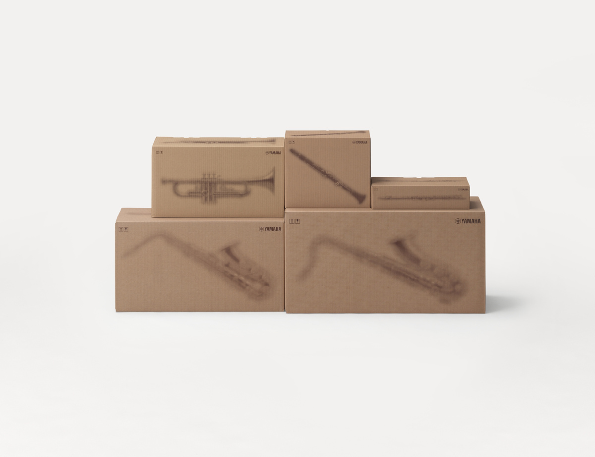 Новая упаковка духовых инструменто Yamaha