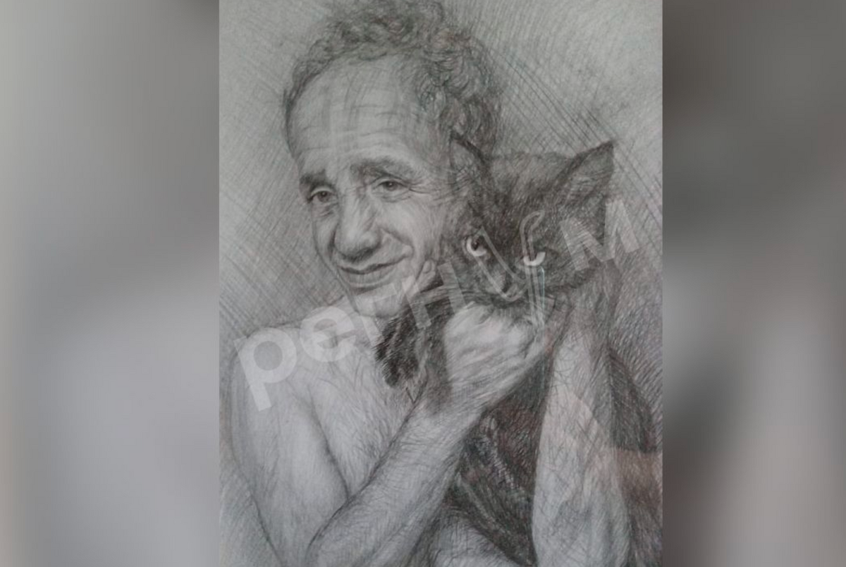    Портрет Армена Хачатряна, написанный его женой / Источник: ©из личного архива