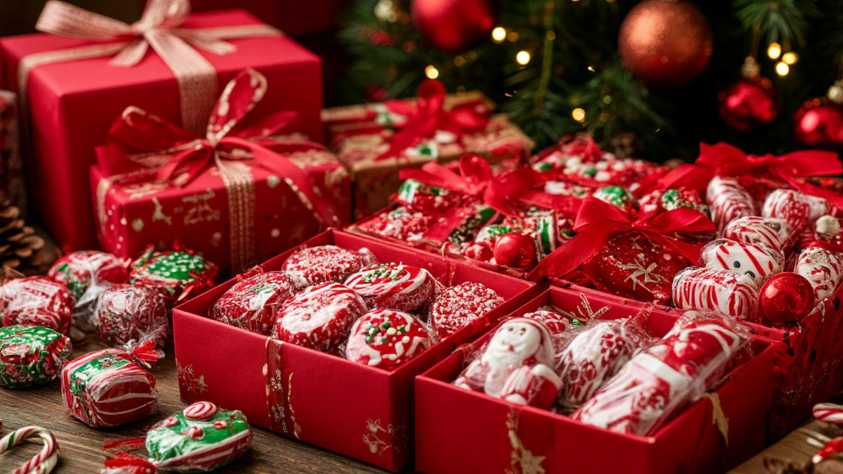 3 вида новогодних конфет в подарок – упаковываем красиво! 🎄🎁