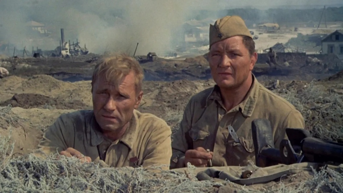 Кадры с фильма "Они сражались за Родину".