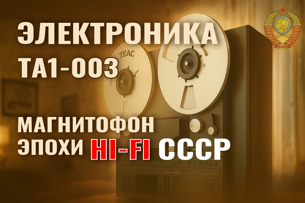 Электроника ТА1-003 катушечный магнитофон СССР высшего класса