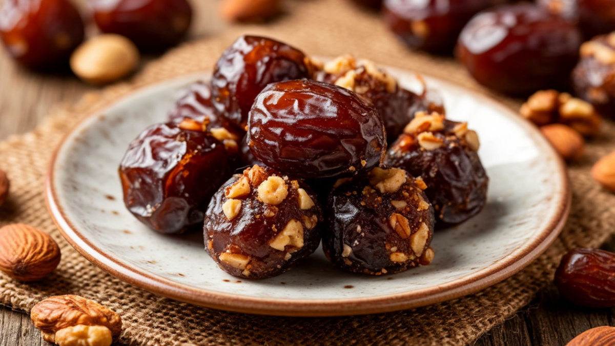 Финиковые конфеты с орехами – полезные сладости без сахара и масла! 🌰✨