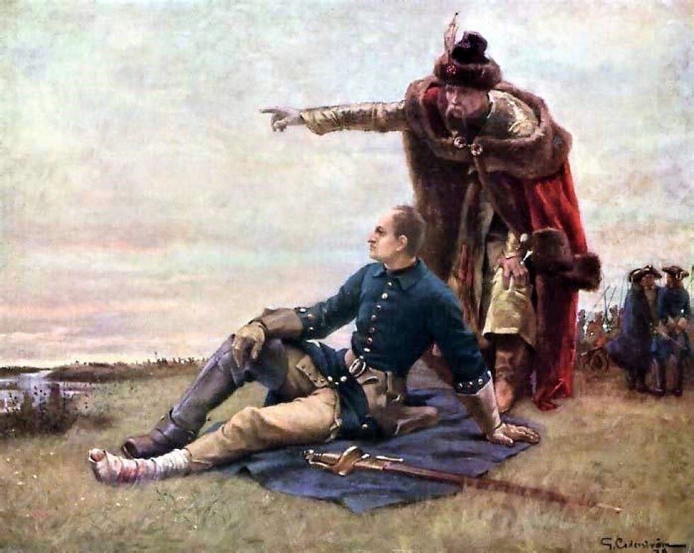 
Карл XII и гетман Мазепа после Полтавской битвы
Источник: ru.wikipedia.org