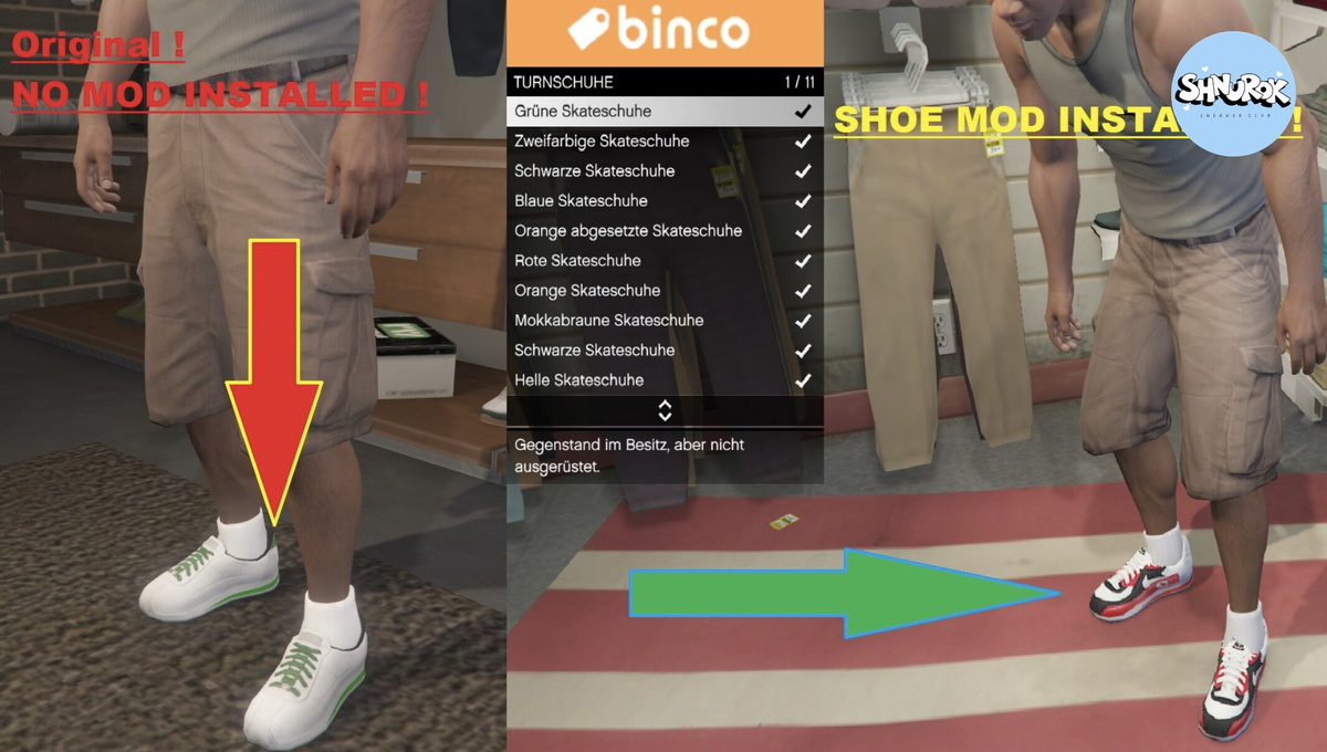 Фанаты давно научились добавлять IRL обувь в игру при помощи модов