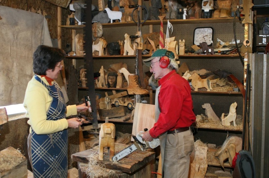 Вот так выглядит мастерская Дениса на территории парка