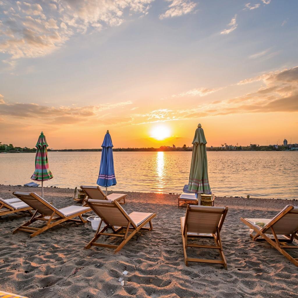 отдых на пляже