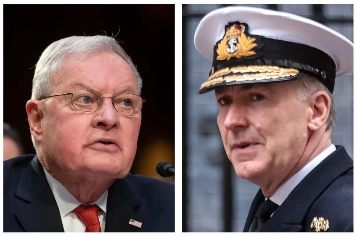    Спецпосланник президента США Кит Келлог (слева) и глава Генштаба Великобритании Энтони Радакин.