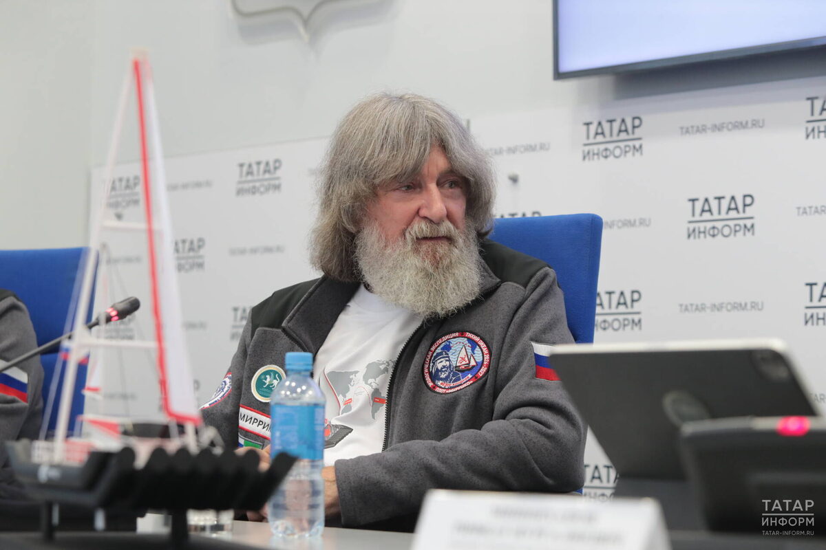 Федор Конюхов сегодня приехал в Казань, чтобы рассказать о своей новой экспедицииФото: © Рамиль Гали / «Татар-информ»