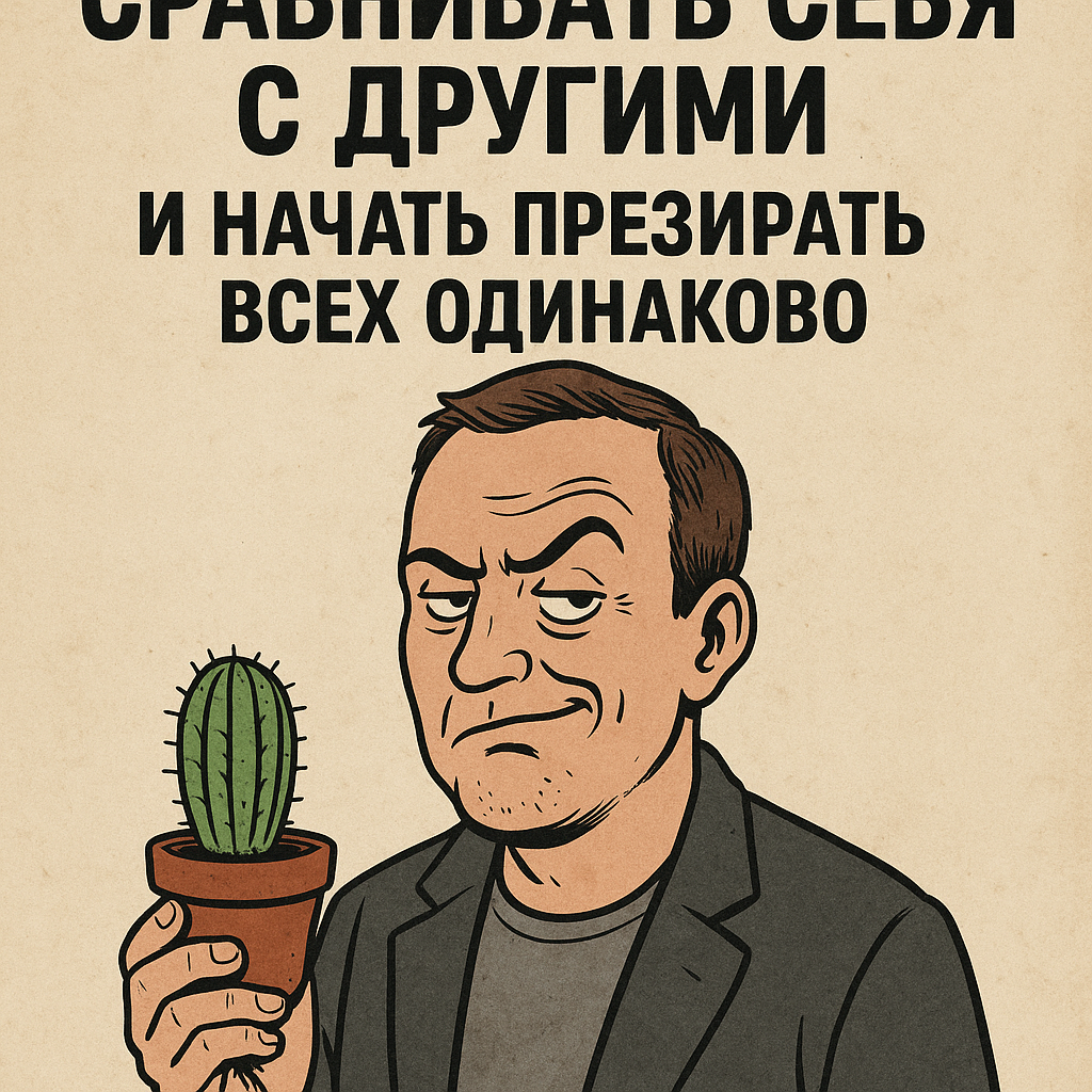 Лучше сравни себя с кактусом. Это гораздо продуктивнее