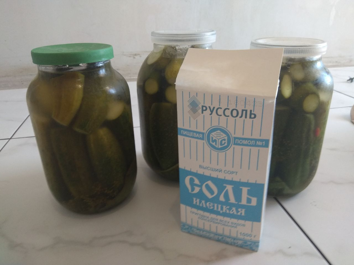 Соленые огурцы этого года.