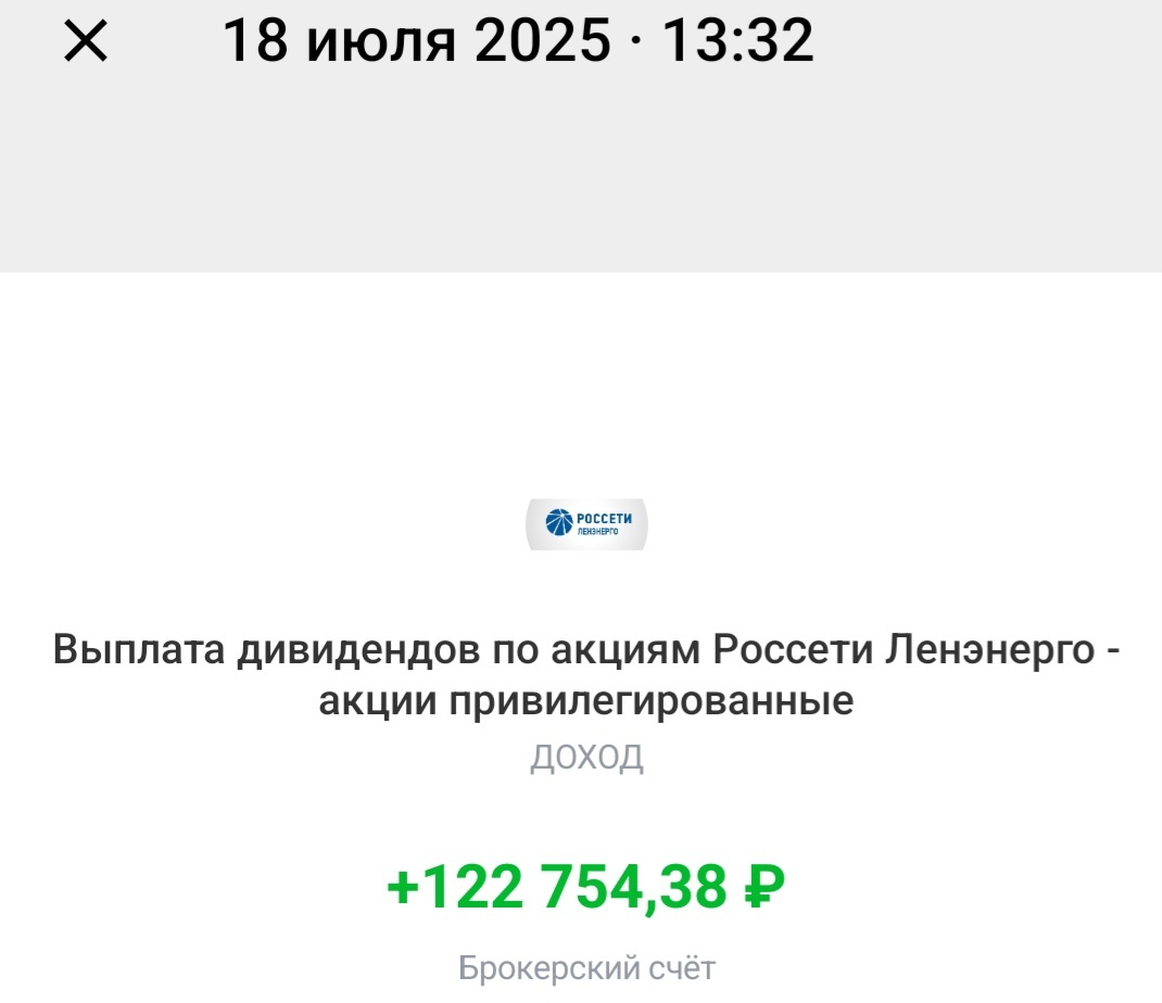 Взято из личного кабинета. 