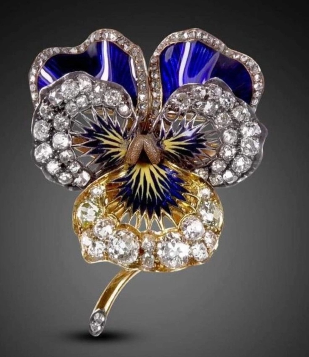 Старинные украшения с огранкой камней "роза".