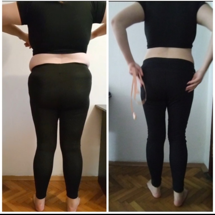 До и после. Минус 30 кг за 8 месяцев. 