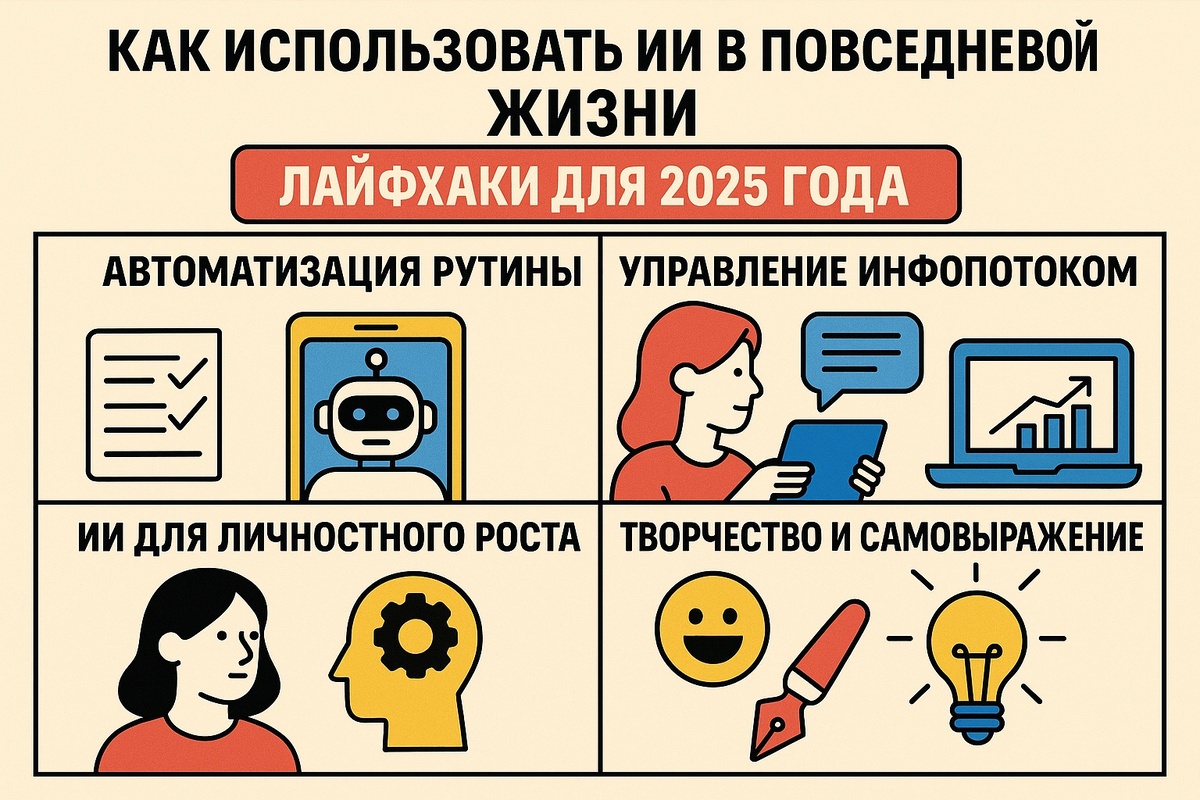 Искусственный интеллект в повседневной жизни — 4 лайфхака, которые сэкономят вам часы
