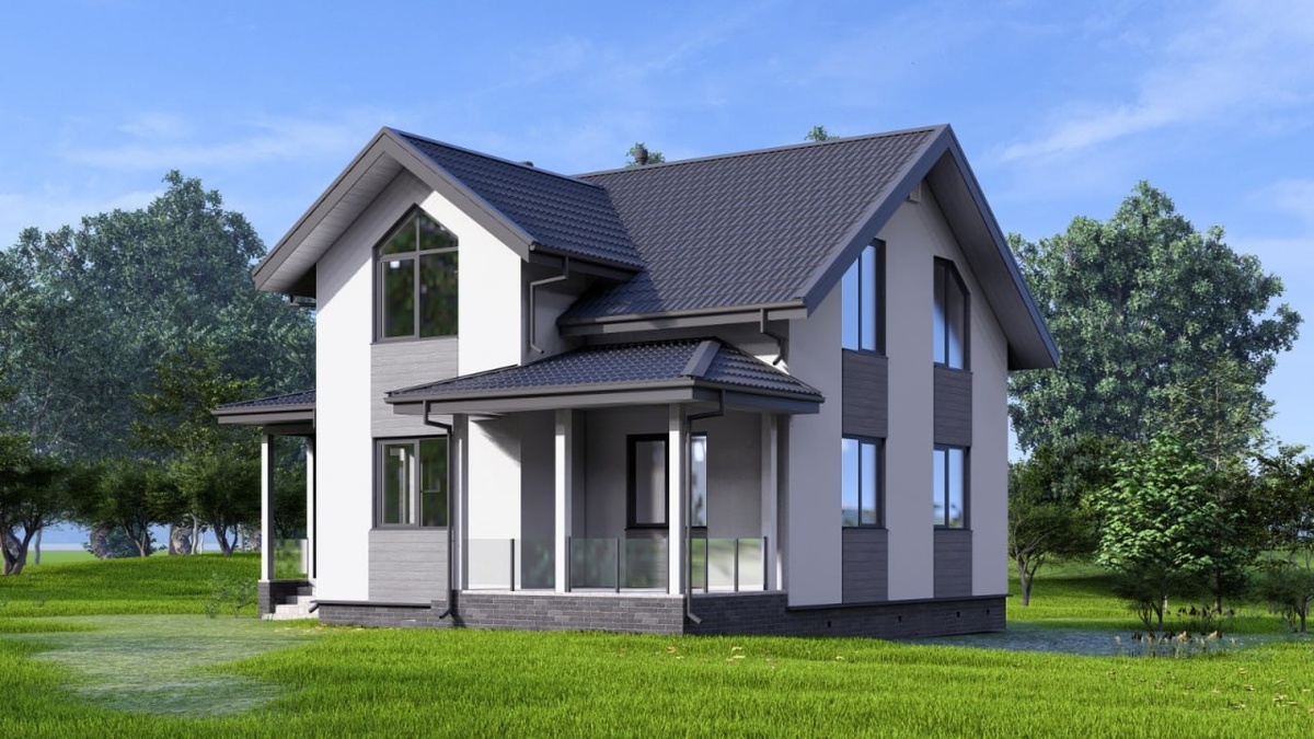 Проект дома, 129 м2 и его реализация в Подмосковье. Фото с объекта "Интел Групп" 