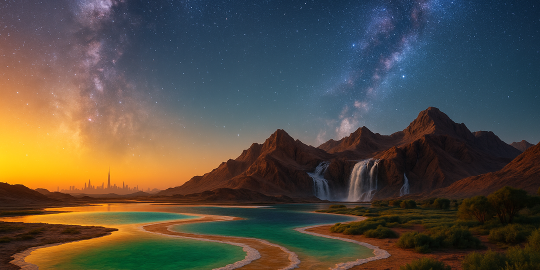 Млечный путь над Хаджаром и марсианские солёные озёра Лива: 8 мест силы ОАЭ