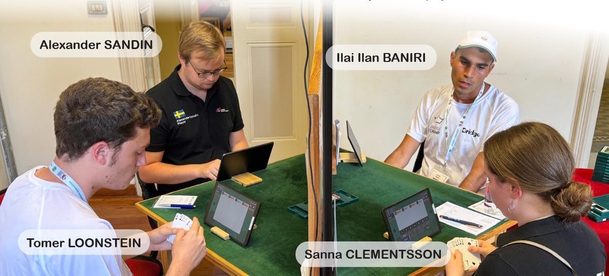 Полуфинальный матч Швеция-Израиль. Идет последняя сессия в закрытой комнате.