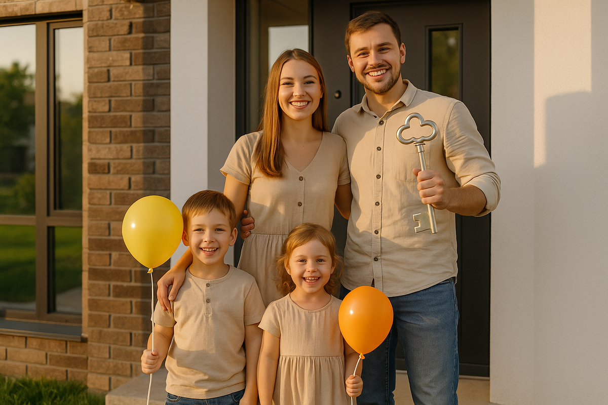 Семья с детьми получила квартиру по программе семейной ипотеки 2025
