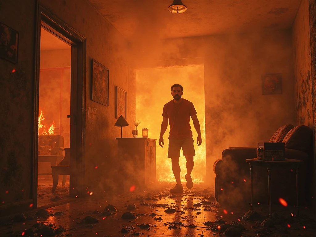 Толкование сна: оказаться в ловушке в горящем здании