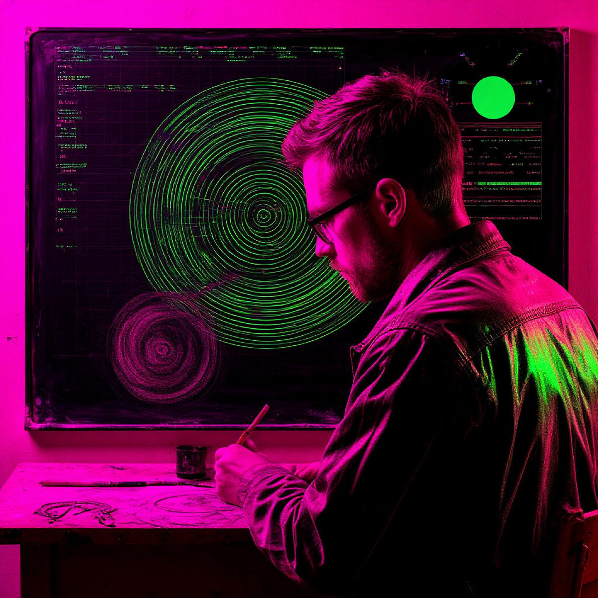 Интерактивный визуал : круги