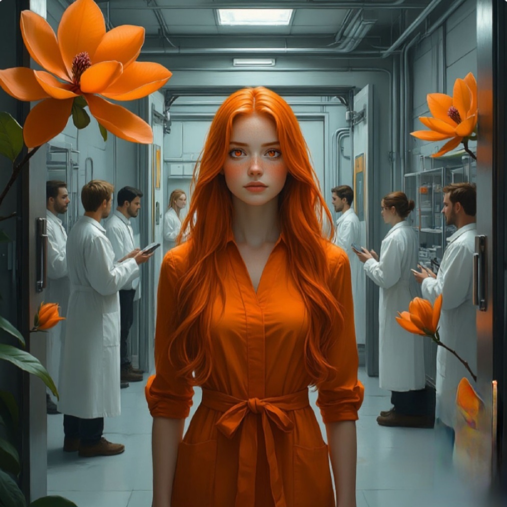 Миранда в научной лаборатории