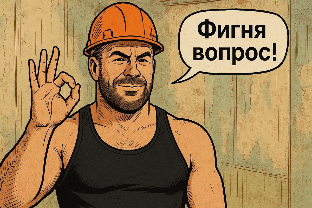 «Фигня вопрос!»  — главная фраза прораба, для которого время — понятие относительное