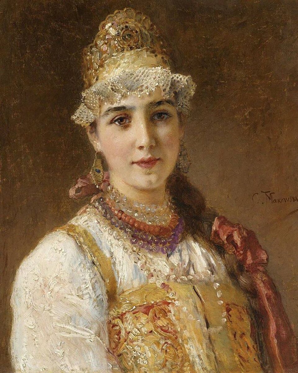 Иллюстрация: Константин Егорович Маковский, «Боярышня».