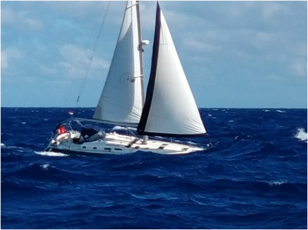 Рис.1 Судовождение при лавировании против ветра и волны не простое испытание не только для экипажа. Лодка её конструкция, мачта и такелаж, паруса испытывают рискованные нагрузки.