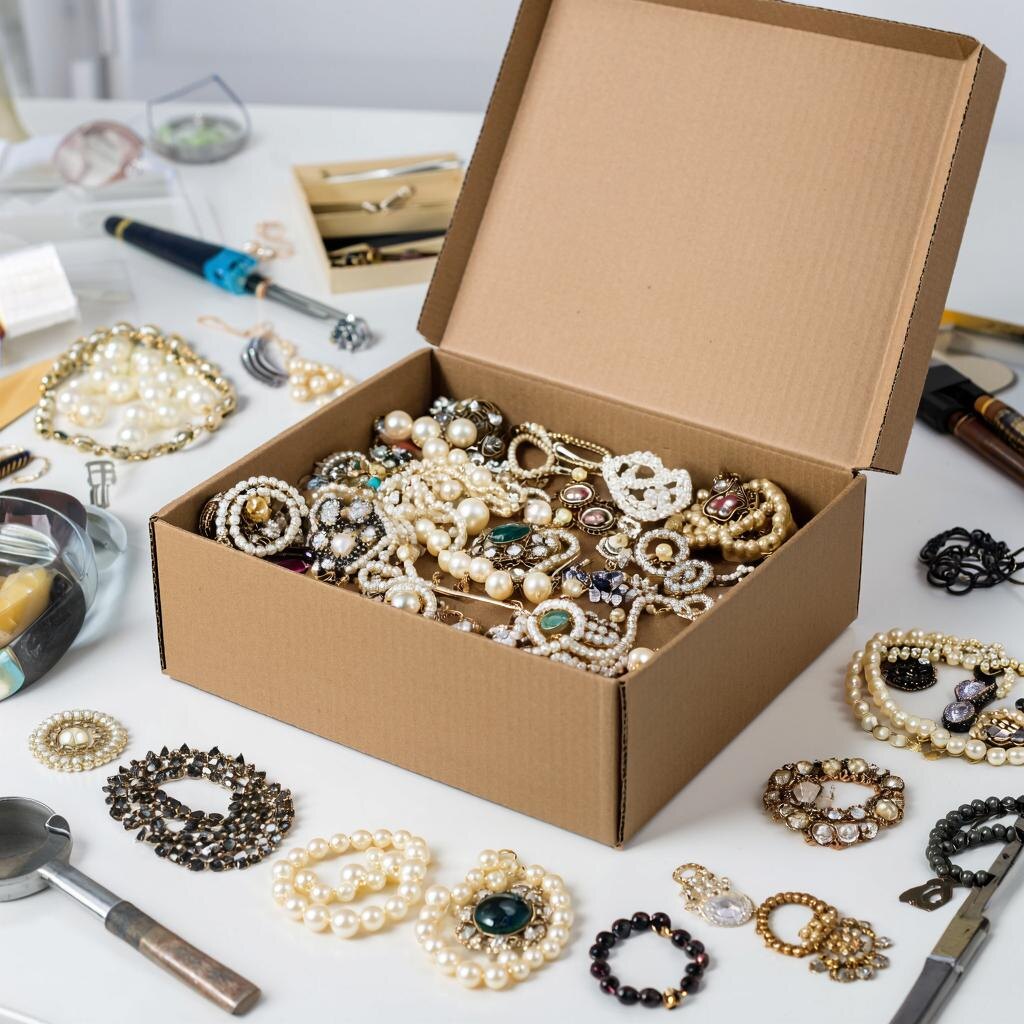 У каждой наверняка найдётся шкатулка или коробка с украшениями, которые порвались, вышли из моды или просто забыты и ждут новой жизни.