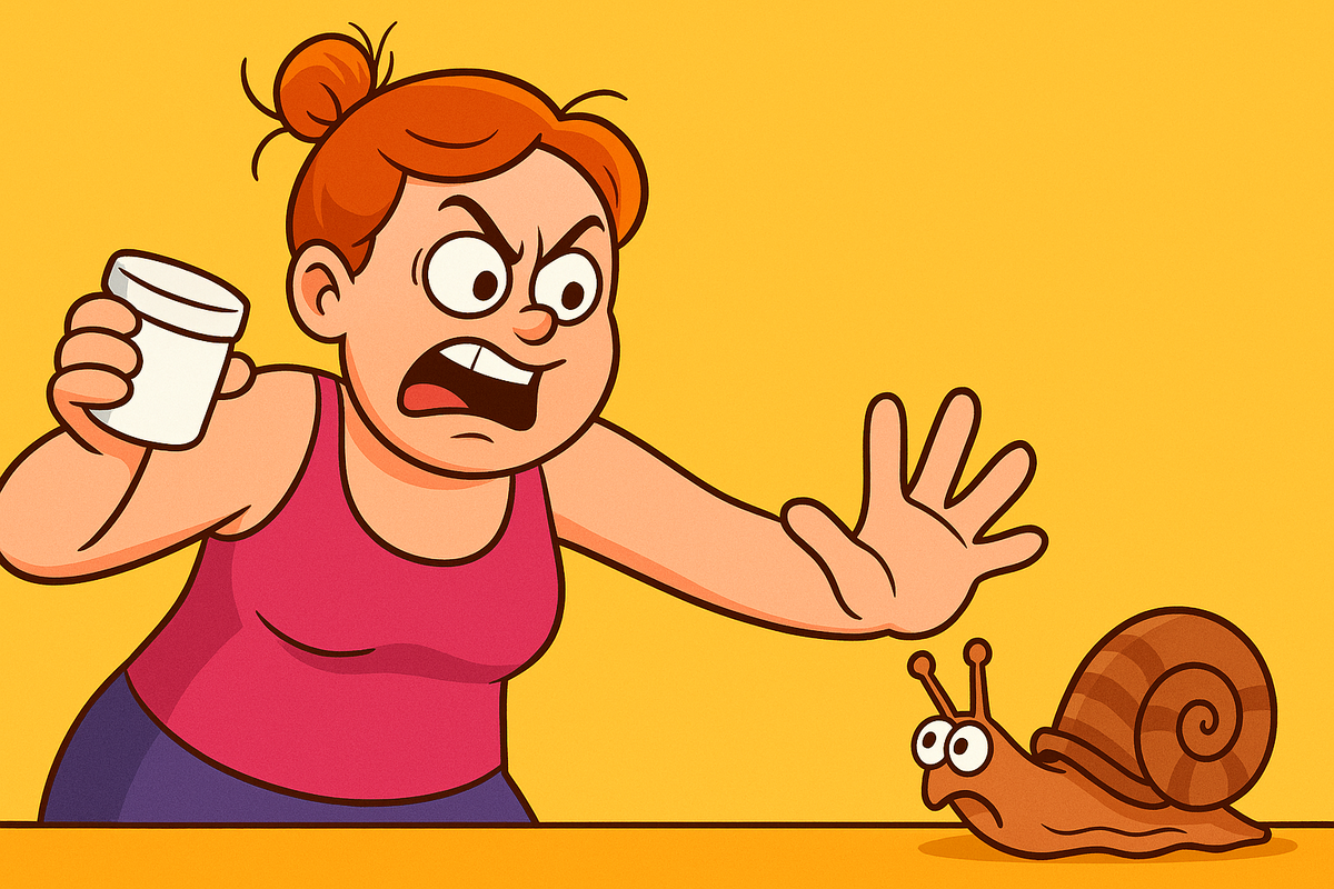 Отдай крем, улитка! 