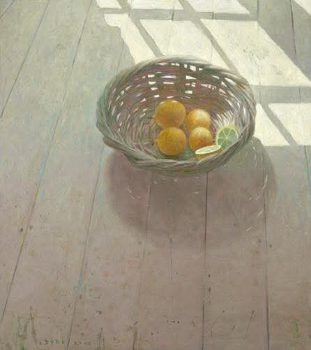Ян ван дер Коой «Лимоны в плетёной корзине». Фото из свободных источников.
