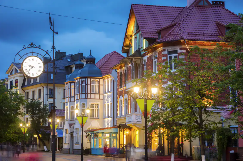 Курортный проспект в Зеленоградске