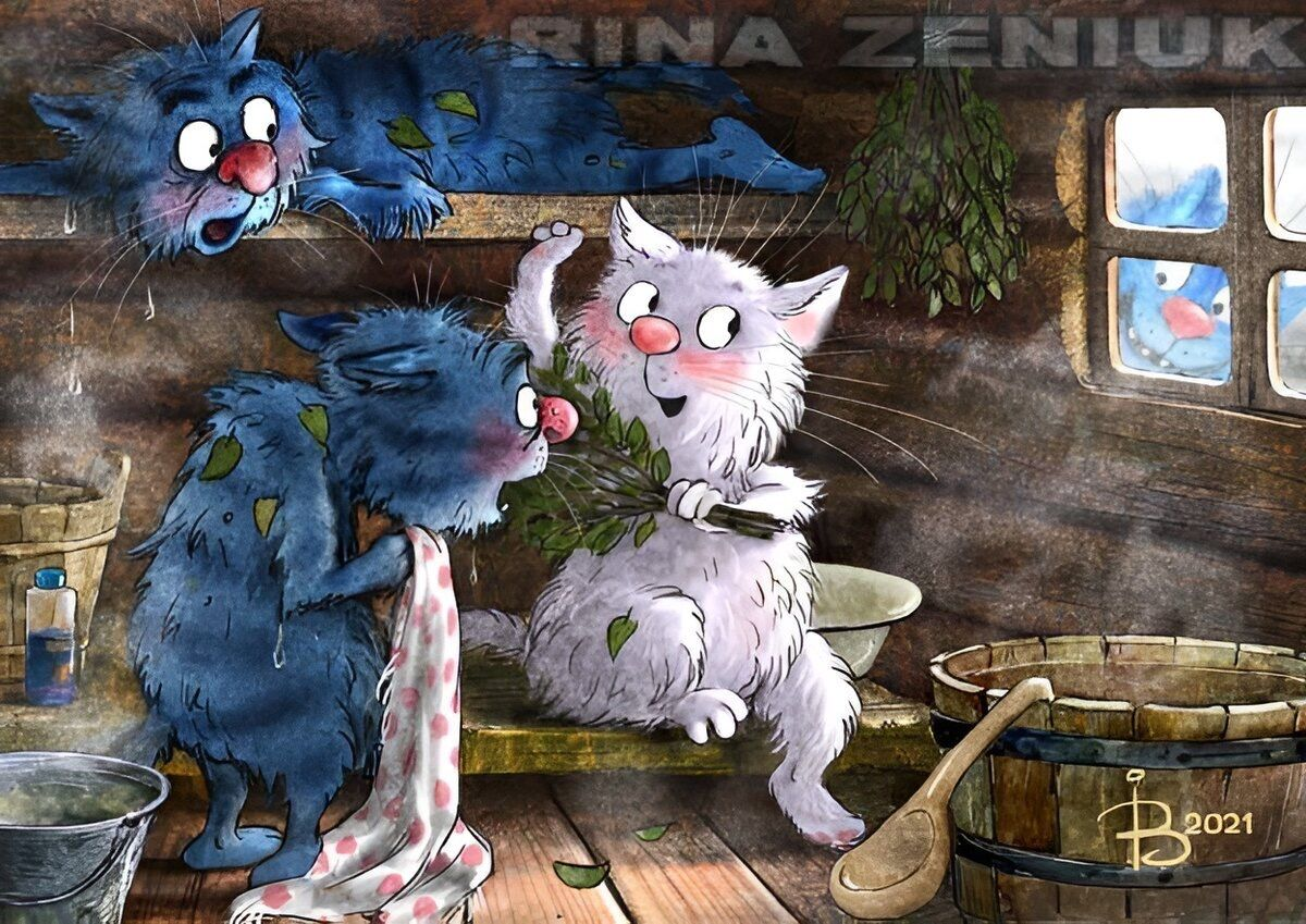 очаровательные коты Рины Зенюк