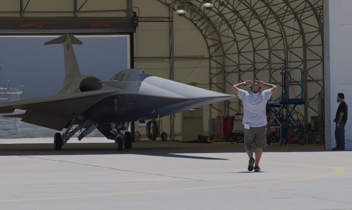 Экспериментальный самолёт X-59. Кадры NASA 