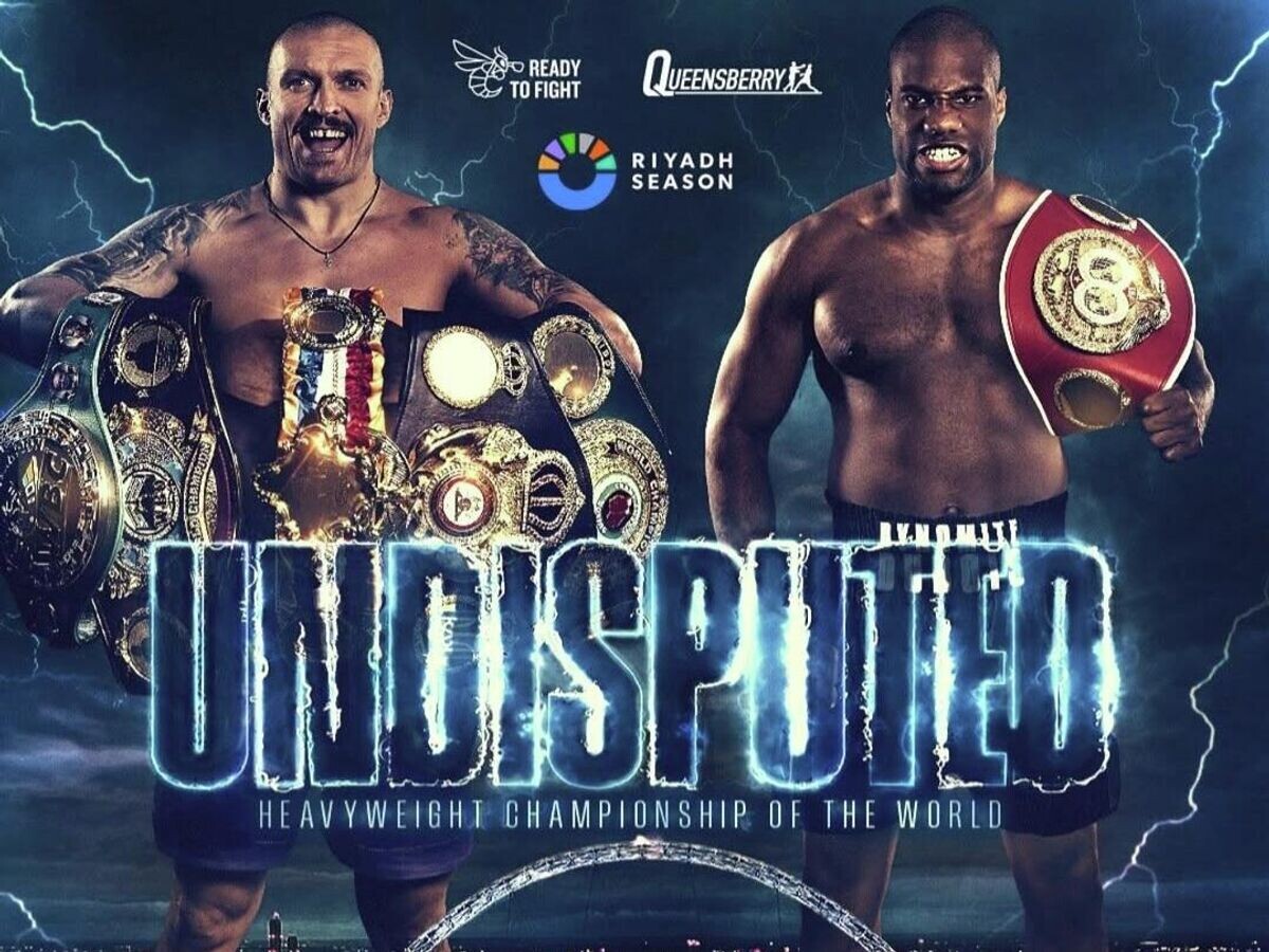    Постер боя Александра Усика и Даниэля Дюбуа© Соцсети организаторов