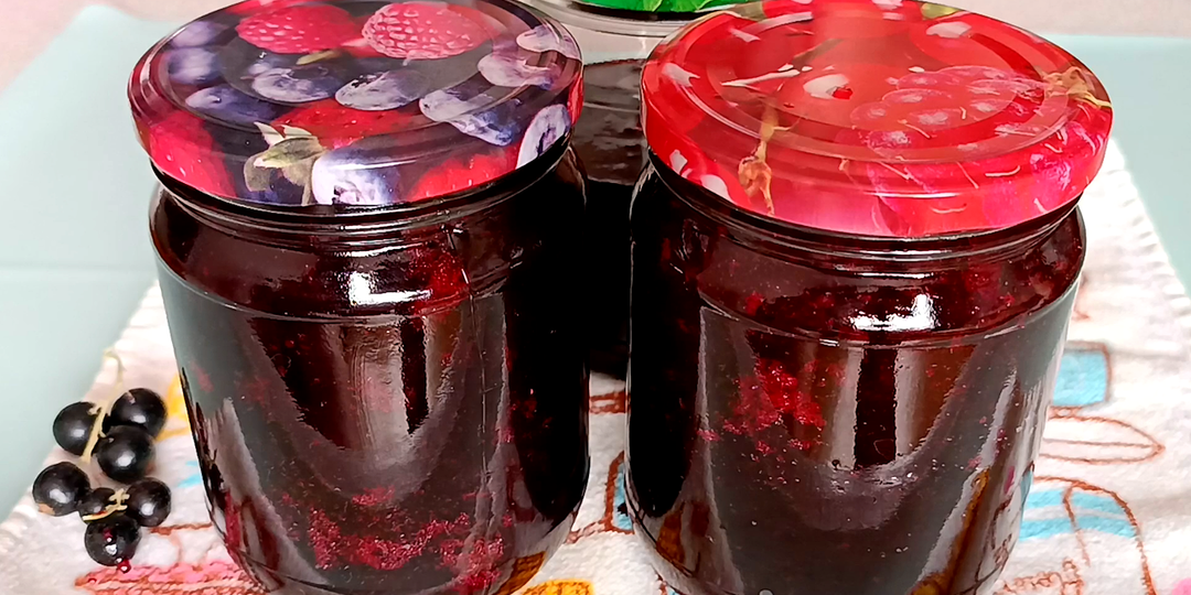 📌 Желе из черной смородины на зиму - простой рецепт пятиминутка