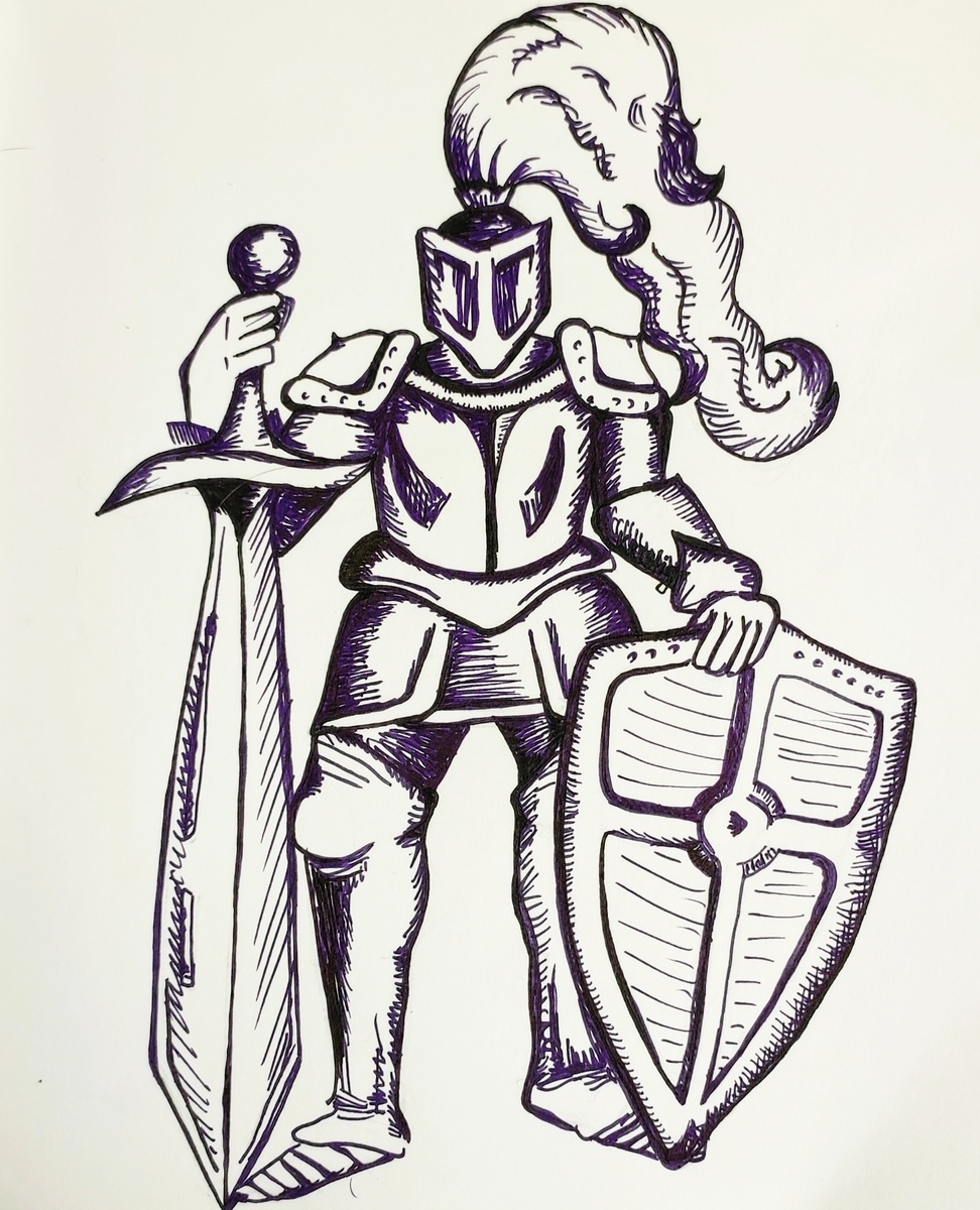 Рисунок сделан мной, по мотивам работы из открытых источников. 