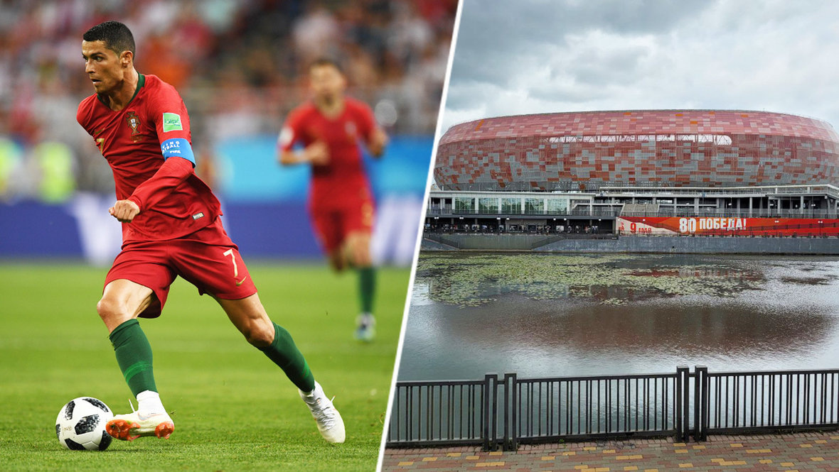    Криштиану Роналду на стадионе «Мордовия Арена».