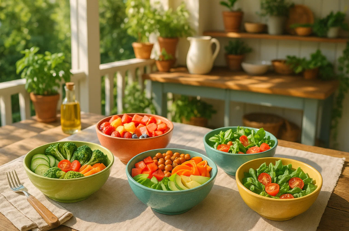 Боул из киноа с овощами