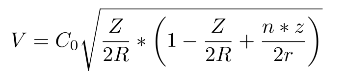 Формула для определения орбитальной скорости звёзд в галактике