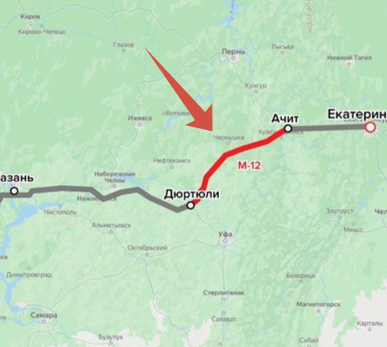 Скриншот карты.