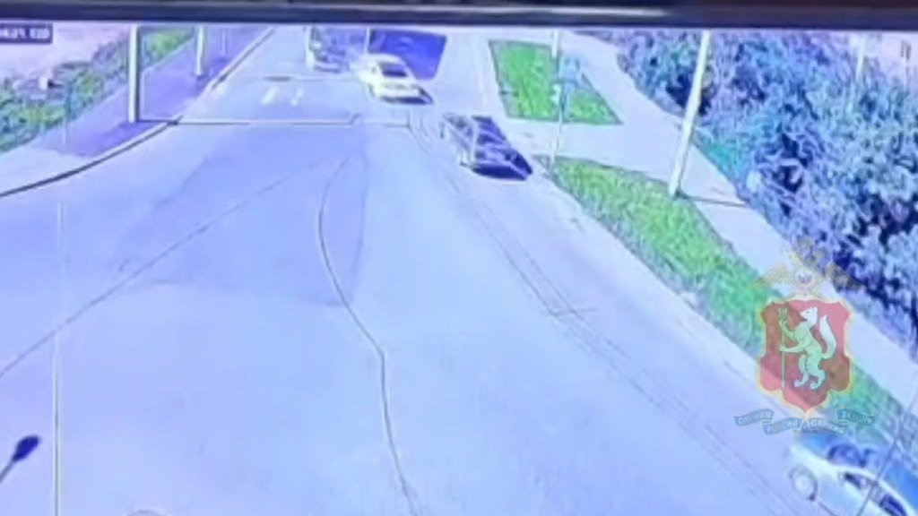    Скрин с видео ГАИ