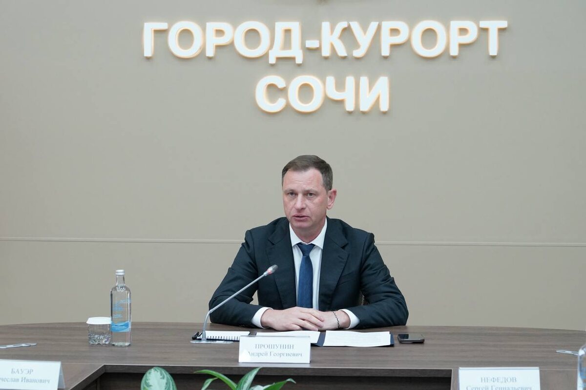    Фото: Telegram/Мэр Сочи Андрей Прошунин